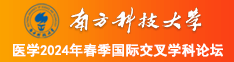 大几把插逼视频网站免费观看南方科技大学医学2024年春季国际交叉学科论坛